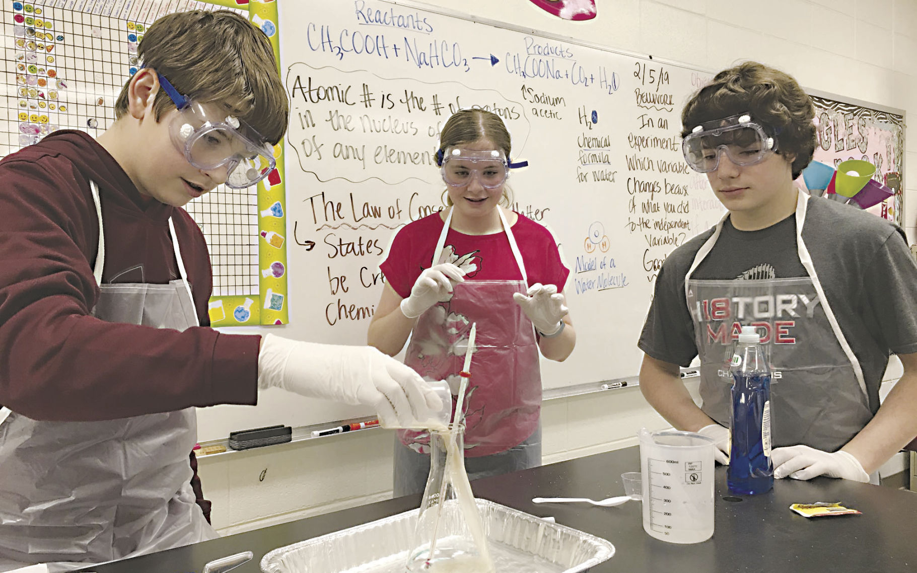Students explore chemical reactions